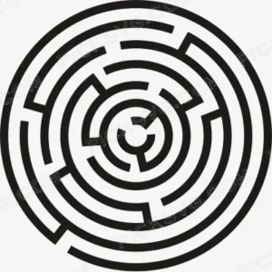 Circle Maze Svg - Miscellaneous SVG