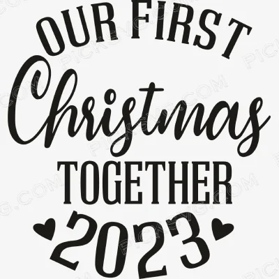Our First Christmas Together 2023 Svg - Miscellaneous SVG