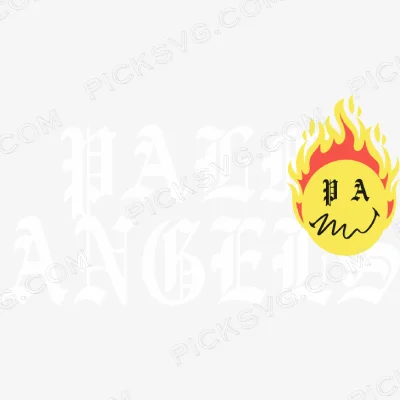 Smiley Face Palm Angels Svg - Fashion Brands SVG