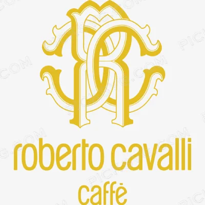 Gold Roberto Cavalli Svg - Fashion Brands SVG