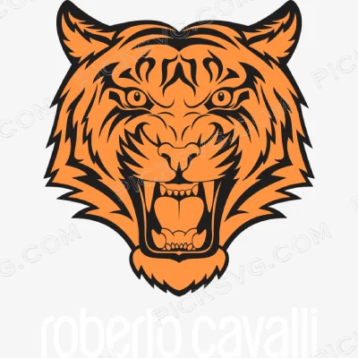 Roberto Cavalli Tiger Svg - Fashion Brands SVG