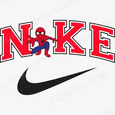 Spiderman Nike Logo Svg - Nike Logos Svg