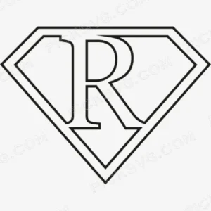 Superhero Themed Letters R Svg - Miscellaneous SVG
