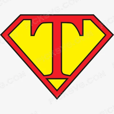 Super Hero Logo Letter T Svg - Miscellaneous SVG