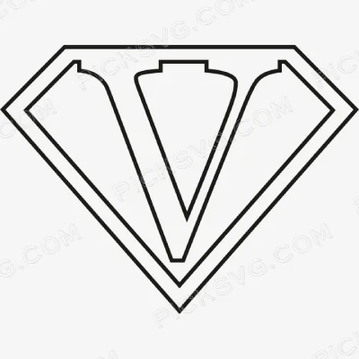 Superhero Themed Letters V Svg - Miscellaneous SVG