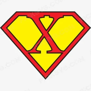 Superhero Themed Letters X Svg - Miscellaneous SVG