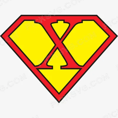 Superhero Themed Letters X Svg - Miscellaneous SVG