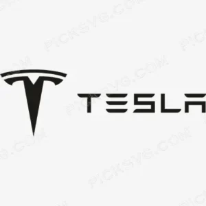Tesla with Letter Svg - Motor logos SVG