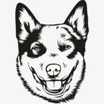 Australian Cattle Dog SVG — farmhouse animal SVG cut file for Cricut, Silhouette, Brother ScanNCut and DIY crafting