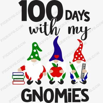 100 Days With My Gnomies Svg - Miscellaneous SVG