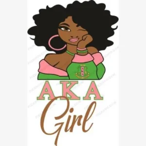 AKA Girl svg - Alpha kappa alpha Svg