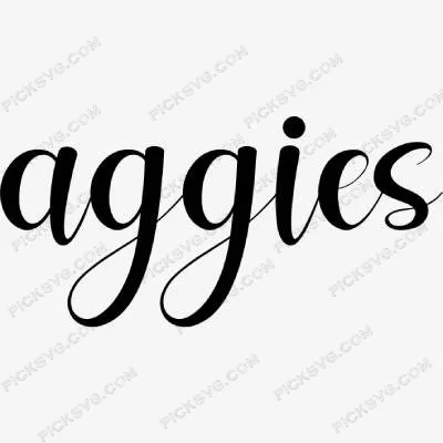 Aggies Mascot SVG - Sports Logos