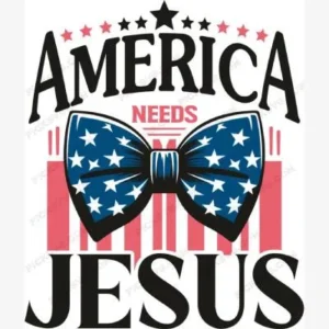 America Needs Jesus Bow Logo Svg - Patriotic And Flags