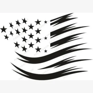 American Flag Decal SVG - Patriotic And Flags