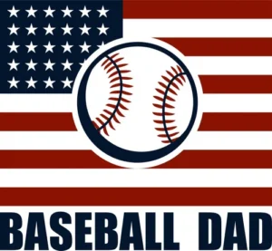 Baseball Dad Flag SVG - Sports Logos