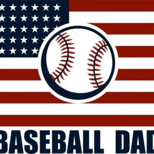 Baseball Dad Flag SVG - Sports Logos
