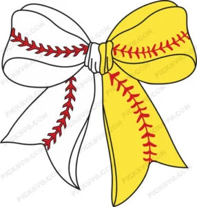 Baseball Softball Bow SVG - Sports Logos
