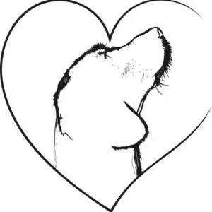 Beagle Dog Heart SVG - Animal Svg