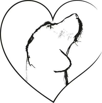 Beagle Dog Heart SVG - Animal Svg