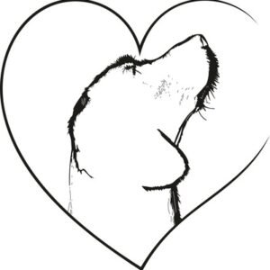 Beagle Dog Heart SVG, DXF, EPS, PNG, Clipart, Silhouette and Cut files