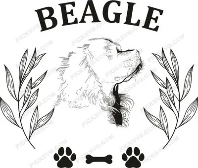 Beagle Dog SVG - Animal Svg