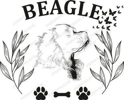 Beagle Dog SVG - Animal Svg
