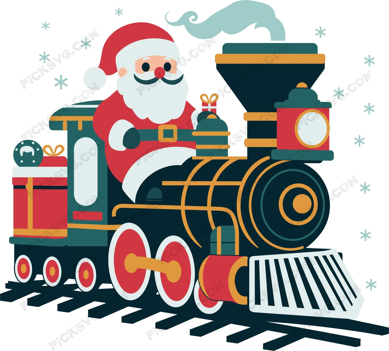 Christmas Train SVG - Christmas SVG