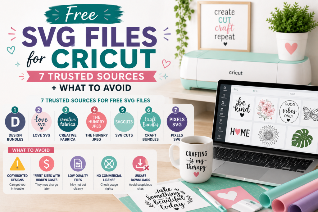 Free SVG Files for Cricut 7 Trusted Sources + What to Avoid