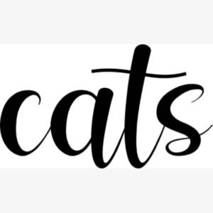 Cats Mascot Hand Lettered SVG
