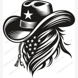 Cowboy Portrait Man In Bandanna SVG