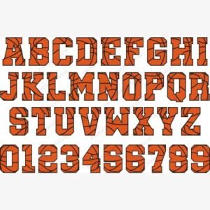 Basketball Font SVG