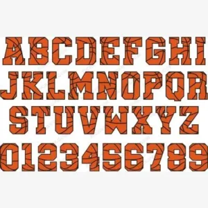 Basketball Font SVG - Sports Logos