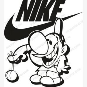 Billy Nike Black SVG