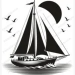 Boat Sailing SVG - Holidays and Celebrations