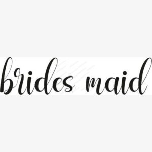 Brides Maid SVG