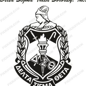 Delta Sigma Theta Sorority Inc SVG, PDF, PNG, EPS, DXF