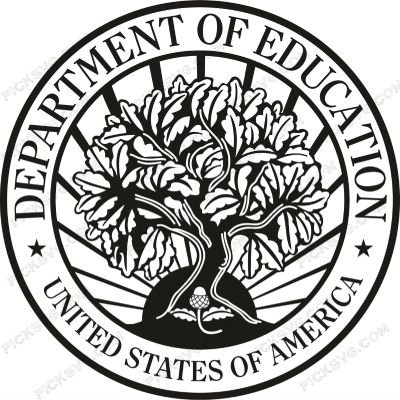 Department Of Education United States Black - PickSVG Department Of Education United States Black