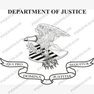 Department Of Justice Black SVG - Miscellaneous SVG