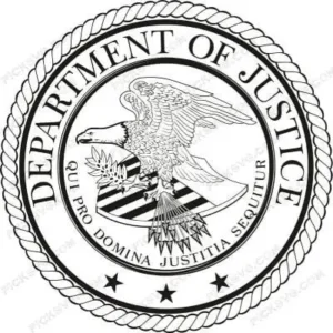 Department Of Justice Qui Pro Black SVG - Police And Army