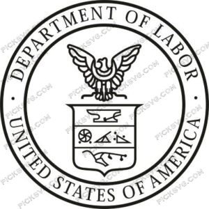 Department Of Labor Black SVG - Police And Army