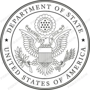 Department Of State Black SVG, PDF, PNG, EPS, DXF