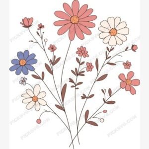 Digital Art Flowers SVG
