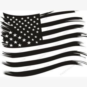 Distressed American Flag Premium SVG