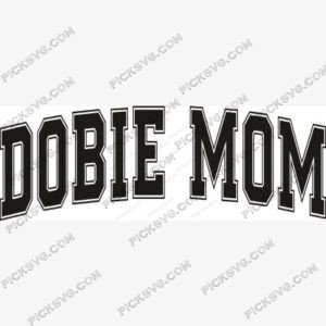 Dobie Mom SVG