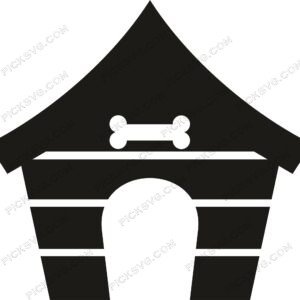 Dog Home Black SVG, PDF, PNG, EPS, DXF