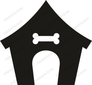 Dog Home SVG, PDF, PNG, EPS, DXF