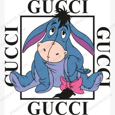 Eeyore Gucci SVG PickSVG Eeyore Gucci SVG - Cartoon Characters Svg