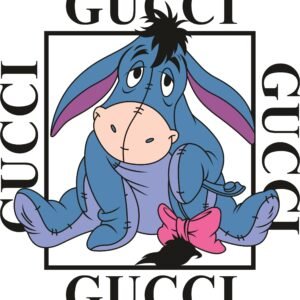 Eeyore Gucci SVG, PDF, PNG, EPS, DXF