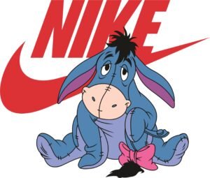 Eeyore Nike SVG, PDF, PNG, EPS, DXF