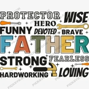 Father Funny Strong Hero SVG PickSVG